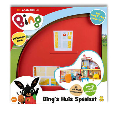 Bing Speelhuisset met speelfiguren meerkleurig