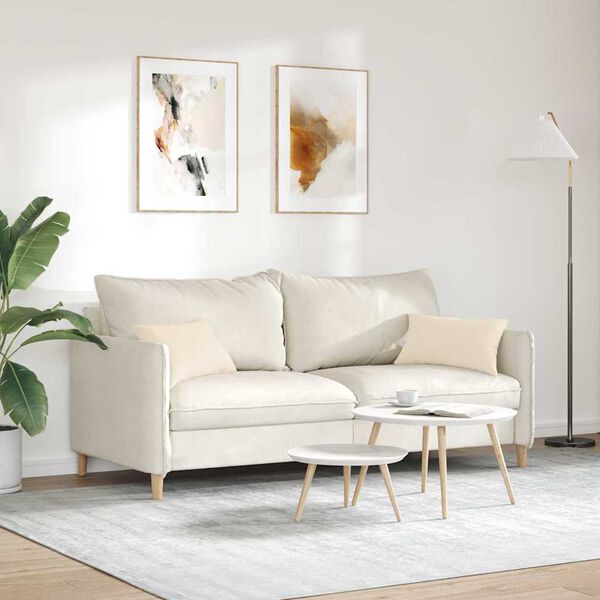 vidaXL Sofa Kussens 2 stuks Beige 50 x 30 cm Stof