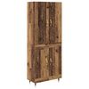 vidaXL Highboard Oud Hout 69,5 x 34 x 180 cm Bewerkt hout