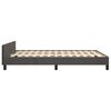 vidaXL Bedframe zonder matras 140x200 cm fluweel donkergrijs