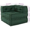 vidaXL Modulair bank 3 pcs Groen Stof