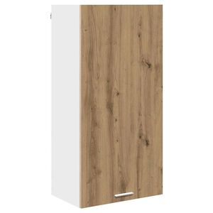 vidaXL Hangkast Ambachtelijke Eik en Wit 50 x 31 x 100 cm Bewerkt hout