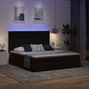 vidaXL Bed met LED-striplichten met opslag Zwart 200 x 200 cm Fluweel