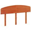 vidaXL Hoofdbord 120 cm massief grenenhout wasbruin