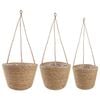 vidaXL 3 st Naturel &Oslash;26 x 19 cm 100% Zeegras