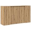 vidaXL Receptiebalie 180x50x103,5cm bewerkt hout artisanaal eikenkleur