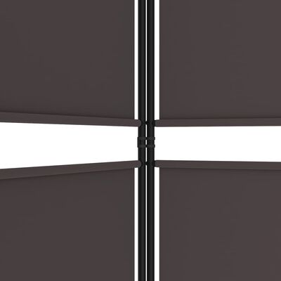 vidaXL Kamerscherm met 5 panelen 250x180 cm stof bruin
