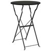 vidaXL Bistrotafel Antraciet &Oslash; 50 x 71 cm Poedercoating staal