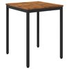 vidaXL Tuindiner tafel Naturel en Zwart 60 x 60,5 x 75 cm