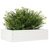 vidaXL Plantenbak 90x60x23 cm massief grenenhout wit
