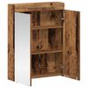 vidaXL Badkamer spiegelkast met plank TULUM Oudhout 60 x 16,5 x 78 cm