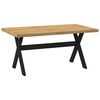 vidaXL Eettafel NOAIN X-vormige poten 160x90x75 cm massief hout