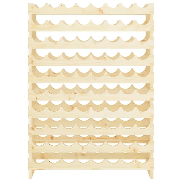 vidaXL Wijnrek 83x29x112 cm massief grenenhout bruin