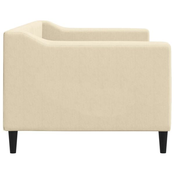 vidaXL Slaapbank 80x200 cm stof crèmekleurig