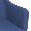 vidaXL Eetkamerstoelen draaibaar 6 st stof blauw