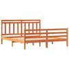 vidaXL Bedframe met hoofdeinde Wasbruin 180 x 200 cm