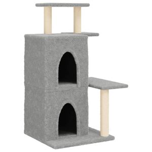 vidaXL Kattenmeubel met sisal krabpalen 97 cm lichtgrijs