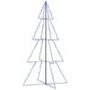 vidaXL Kegelkerstboom 360 LED's binnen en buiten 143x250 cm