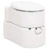 vidaXL Campingtoilet ge&iuml;ntegreerd 24+17 L HDPE en staal wit