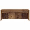 vidaXL Wandbureau Wandgemonteerd Oud Hout 80 x 45 x 30 cm Bewerkt hout