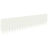 vidaXL Gazonrand 10 pcs 103 x 25 cm Staal Wit
