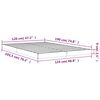 vidaXL Bedframe massief grenenhout wit 120x190 cm