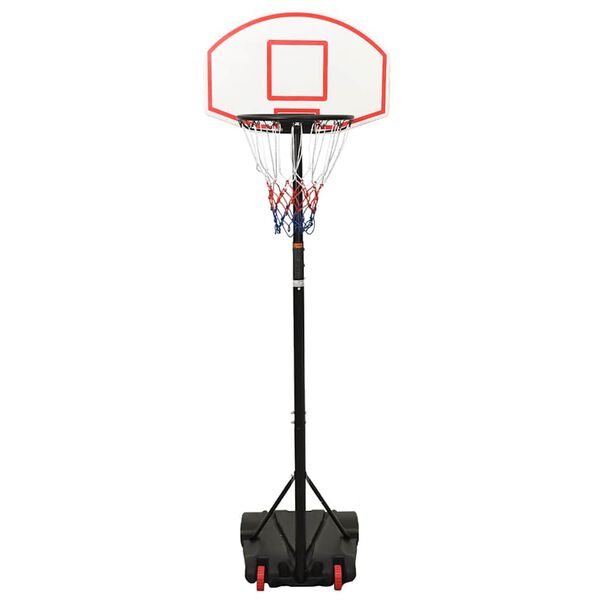 vidaXL Basketbalstandaard 216-250 cm polyetheen wit