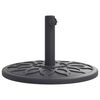 vidaXL Parasolvoet voor stok van &Oslash;38 / 48 mm 12 kg rond