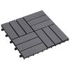 vidaXL Terras Tegel 20 st Grijs 30 x 30 cm Acacia Hardhout