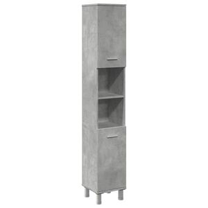 vidaXL Badkamerkast 30x30x179 cm spaanplaat betongrijs