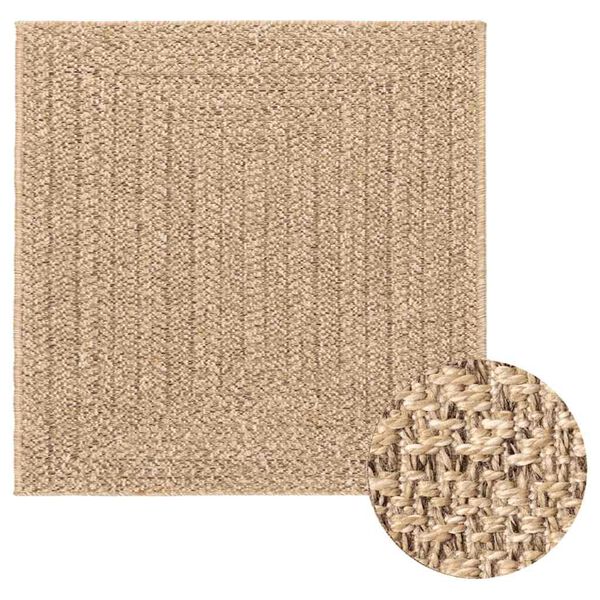 vidaXL Vloerkleed ZIZUR beige binnen en buiten 240x340 cm jute look