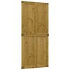 vidaXL Schuifdeur Corona HoningBruin 90 x 210 cm Massief grenenhout