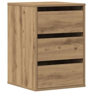 vidaXL Ladekast 40x41x58 cm bewerkt hout artisanaal eikenkleurig