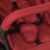 vidaXL Kinderwagen staal rood