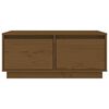 vidaXL Salontafel 80x50x35 cm massief grenenhout honingbruin