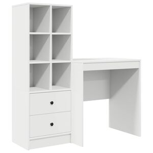 vidaXL Bureau Wit 115,5 x 50 x 127 cm 2 st
