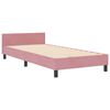 vidaXL Boxspringbed met hoofdeinde Roze 90 x 200 cm Fluweel