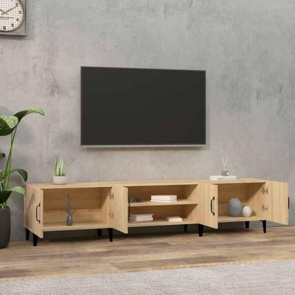 vidaXL Tv-meubel Sonoma eiken 180x31,5x40 cm bewerkt hout