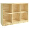 vidaXL Boekenkast 104x33x76 cm massief grenenhout