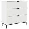 vidaXL Dressoir Wit 79,5 x 33 x 82 cm Bewerkt hout