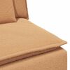 vidaXL Modulaire bank Armleuning eindmodule met kussens 100 cm beige