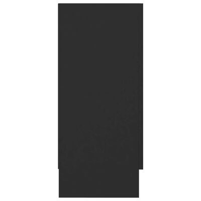 vidaXL Dressoir 120x30,5x70 cm spaanplaat zwart