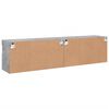 vidaXL Tv-wandmeubels met LED 2 st 80x30x40 cm betongrijs