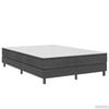 vidaXL Boxspringframe stof grijs 160x200 cm
