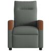 vidaXL Relaxfauteuil Donkergrijze Stof
