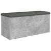 vidaXL Opbergbankje 102x42x45 cm bewerkt hout betongrijs