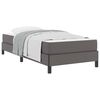 vidaXL Bedframe met matras Grijs 80 x 200 cm Stof