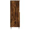 vidaXL Hoge kast 60x36x110 cm bewerkt hout gerookt eikenkleurig