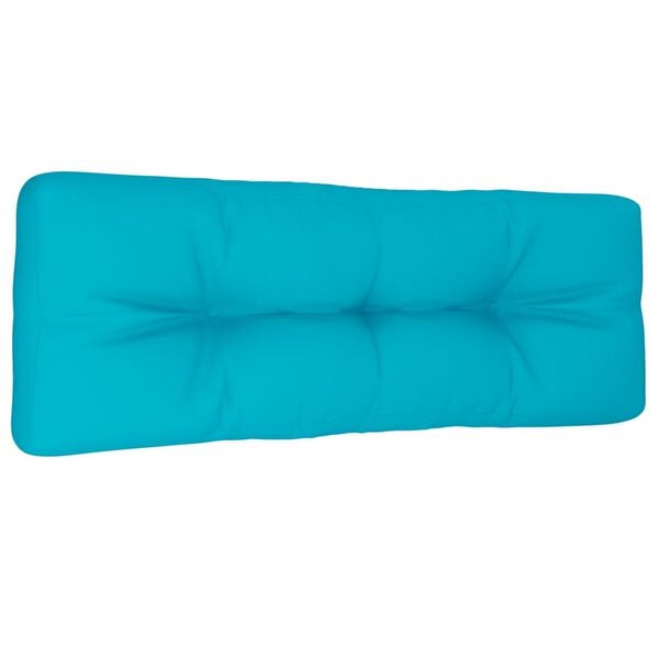 vidaXL Palletkussen 120x40x12 cm stof turquoise