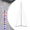 vidaXL LED-kerstboom 615 LEDs kleurrijk 404,5 cm